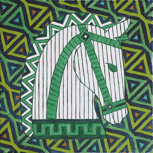Jonathan Adler x Michaels 11" x 11" Luxembourg Horse Canvas Painting Kit